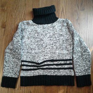 Black and white turtleneck sweater size S